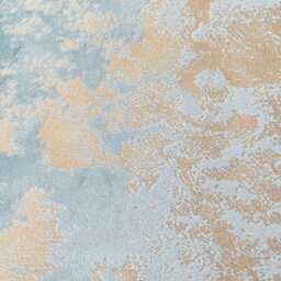 Duck Egg Blue Gold Foil Marbled Velvet Brushed Rounded Rectangle Lampshade - thumbnail 2