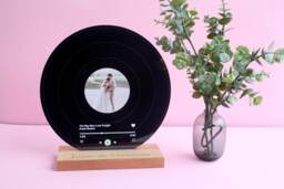 Personalised Record Display - Wedding Couple Print Mr & Mrs Gift Husband Wife Bride Groom - thumbnail 1