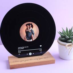 Personalised Record Display - Wedding Couple Print Mr & Mrs Gift Husband Wife Bride Groom - thumbnail 2