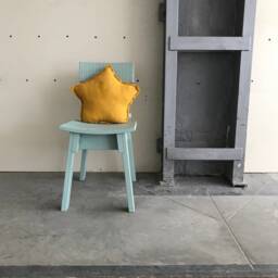 Mustard Muslin Star Pillow Kids Room Decor - thumbnail 2