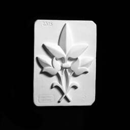 Victorian Relief Plaster Cast Reproduction, Original Wall Sculpture By Brucciani, English Botanical Tile Ornament With Maker's Stamp - thumbnail 1
