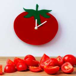 Tomato Shaped Clock - Bespoke Size & Shapes Made - Engraving Services - thumbnail 2