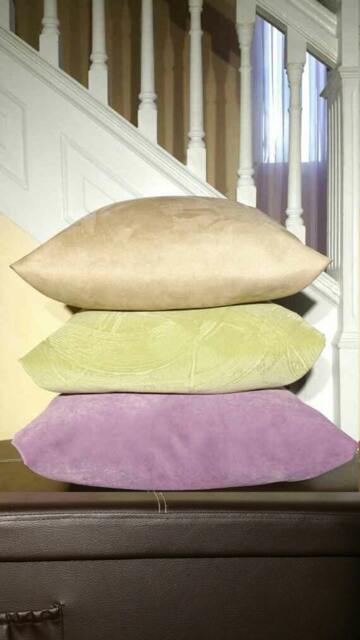Pillow Covers Smooth Velvet Green, Purple, & Faux Suede Brown Black D??cor Covers - image 1