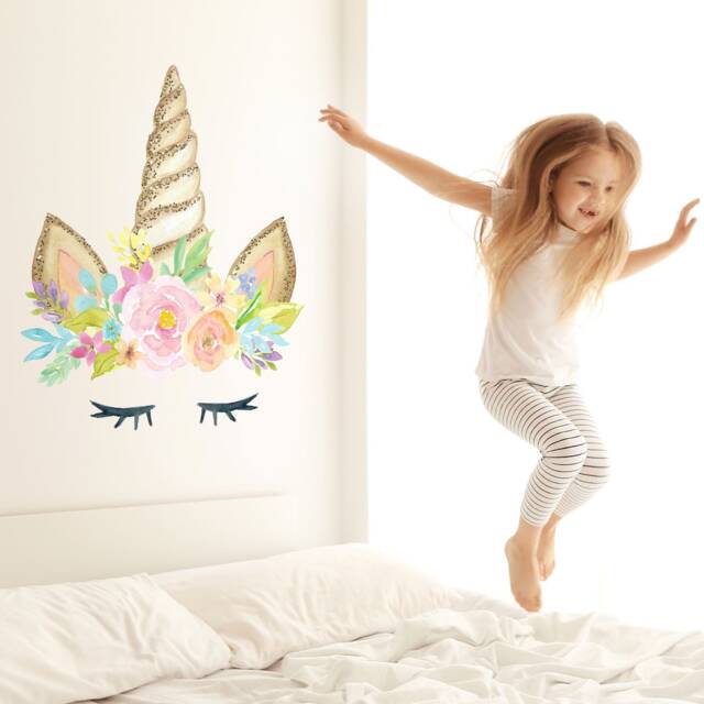 Unicorn Horn Wall Sticker, Stickers, Stickers For Wall, Themed Bedroom, Decor - image 1