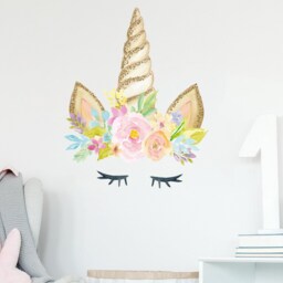 Unicorn Horn Wall Sticker, Stickers, Stickers For Wall, Themed Bedroom, Decor - thumbnail 2
