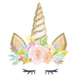 Unicorn Horn Wall Sticker, Stickers, Stickers For Wall, Themed Bedroom, Decor - thumbnail 3