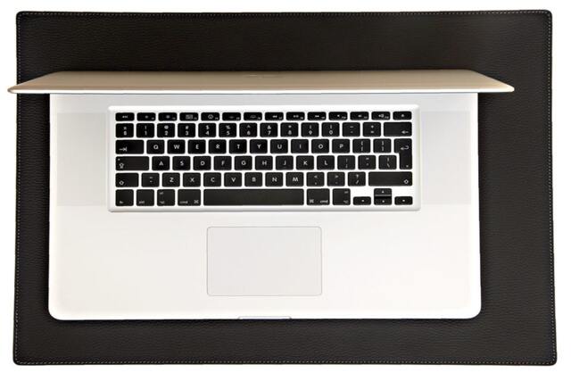 Recycled Leather Desk Mat Office Keyboard Pad - 19.5x15.5'' - image 1