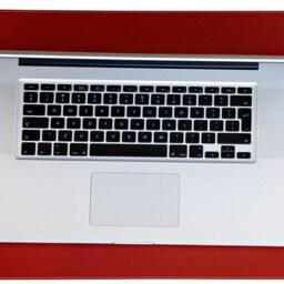 Recycled Leather Desk Mat Office Keyboard Pad - 19.5x15.5'' - thumbnail 2
