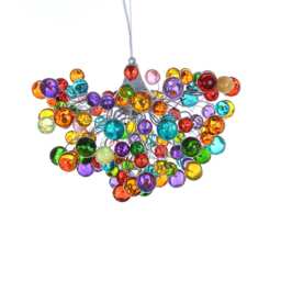 Colorful Bubble Chandelier, Modern Children's Room Light Fixture - thumbnail 3