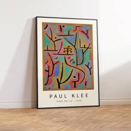 Paul Klee Exhibition Poster, Park Bei Lu, Art Print, Pattern Art, Abstract Decor, Graphical Gift, A1/A2/A3/A4 - thumbnail 2