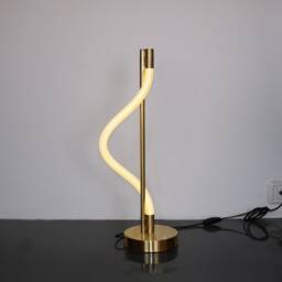 Bedside Lamp, Desk Light , Illuminated Cable Lighting - Blackened Brass Table Lamp Modern Vanity Fixture - thumbnail 2