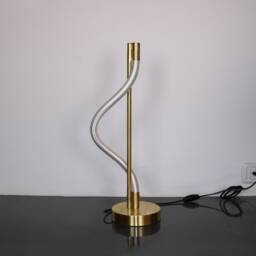 Bedside Lamp, Desk Light , Illuminated Cable Lighting - Blackened Brass Table Lamp Modern Vanity Fixture - thumbnail 3
