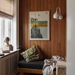 Zion National Park Travel Poster, Mid-Century Modern Art Print - thumbnail 3