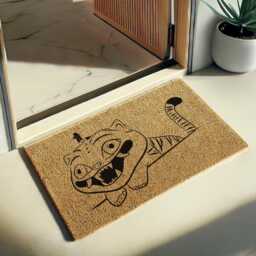 Demon Derpy Cat Front Doormat - Dark Aesthetic Hunter Inspired Gift Mat Cute K-Pop Fan Entrance For Lovers - thumbnail 1