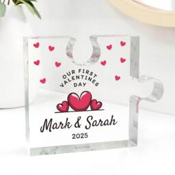 Our First Valentines Day Gift - For New Boyfriend, Girlfriend 1st Valentine's Together Couple With Grey Bag - thumbnail 1
