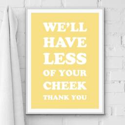 Funny Bathroom Quote Print Cheeky Humor Wall Art - thumbnail 3