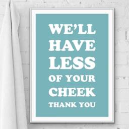 Funny Bathroom Quote Print Cheeky Humor Wall Art - thumbnail 2