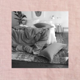 Blush Pink Linen Duvet Cover - Modern Bedding 100% Flax Made To Order in The Usa - thumbnail 1