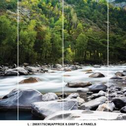Mountain River Tree Forest Rock Nature Photo Wall Mural Wallpaper Bedroom Kitchen Home Decoration - thumbnail 2