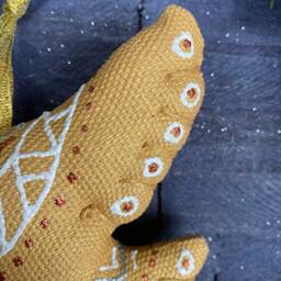 Golden Firebird Christmas Decoration Tree Gift Handmade Gift Ukrainian Handmade, Christmas Handmade - thumbnail 3