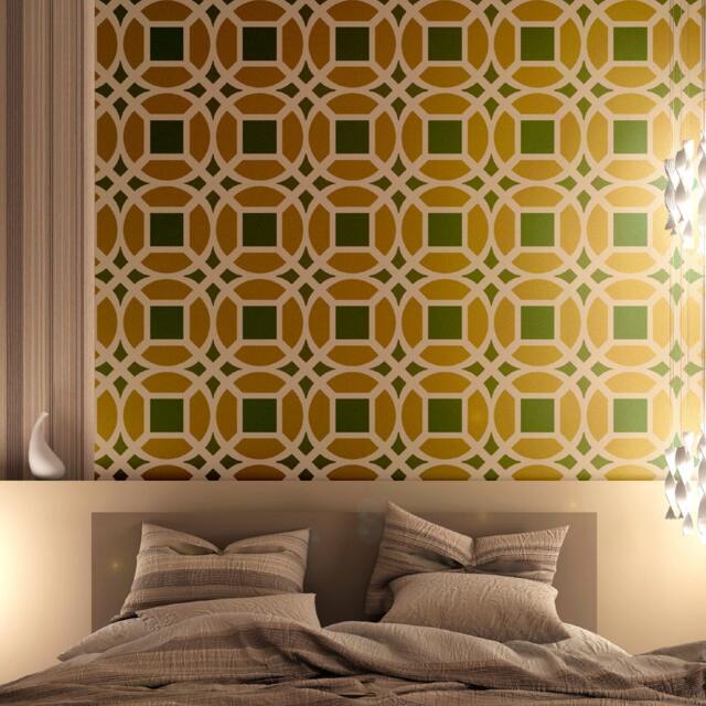 Wall Moroccan Stencil Lesley Large Size, For Diy Decor Furniture Painting - image 1