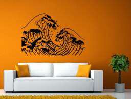 Ocean Sea Wave Marine Surfing Wall Stickers Decals Vinyl Mural Decor Art L2129 - thumbnail 1