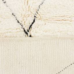 Authentic White Moroccan Rug - Handwoven Modern Living Room White Beni Ourain Genuine Lamb Wool - thumbnail 4