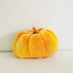 Velvet Pumpkin Plush Pillow Autumn Halloween Decor - thumbnail 2