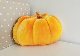Velvet Pumpkin Plush Pillow Autumn Halloween Decor - thumbnail 1