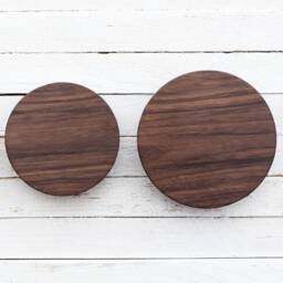 Large Round Hooks For Wall, Modern Coat Rack With Decorative Knobs & Clothes Hanger - thumbnail 3