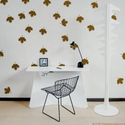 Maple Leaf Pattern Wall Decals Canadian Decor - thumbnail 1