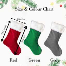 Embroidered Name Stocking, Fireplace Stockings, Family Christmas Holiday Home Decor, Custom Gifts, Stocking With - thumbnail 3