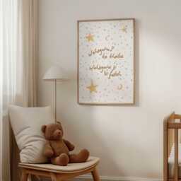 Nursery Waheguru Ji Print - Sikh Boy Punjabi Baby Room Decor Gurbani Spiritual Wall Art - thumbnail 3