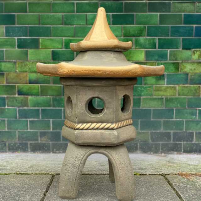 Outdoor Pagoda Statue Concrete Zen Garden Figurine Stone Lantern Decor Pagoda Sculpture Tranquil Yard Art Lawn Ornament Christmas Present - image 1