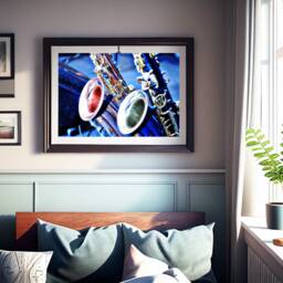 Jazz, Saxophones, New Orleans Blues, Live Music, Photo Prints, Local Art, Living Room Photos Downtown, Jazz Festival, Saxophones, Man Cave - thumbnail 3