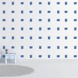 Triple Line - Decorative Single Colour Lines Stripes Kids Wall Home Decor Decal Stickers - thumbnail 3