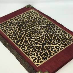 Medieval Islamic Art Wooden Wall Hanging With 15Th Century Egyptian Mamluk Geometric Arabesque Pattern Woodburning Design. Historical Decor - thumbnail 3