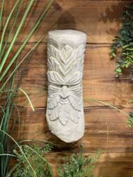 Stone Garden Tribal Green Man Statue Ornament/ Hanger - thumbnail 1