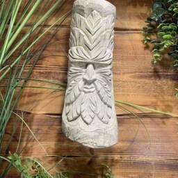 Stone Garden Tribal Green Man Statue Ornament/ Hanger - thumbnail 2