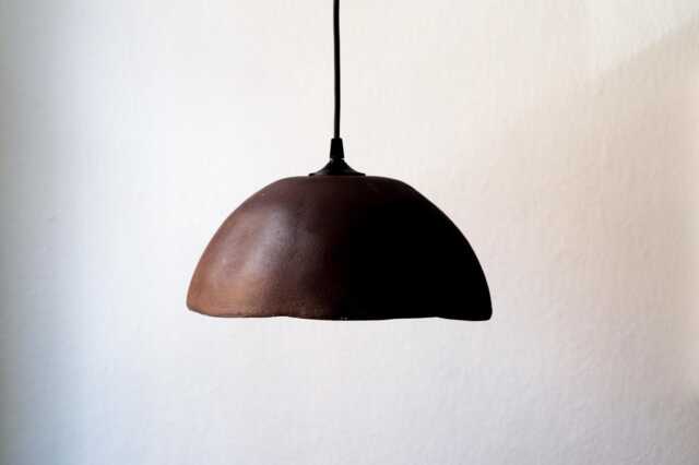 Handmade Clay Pendant Light, Organic Minimalist Lighting, Kenso, Wabi Sabi - image 1