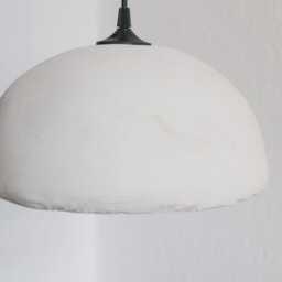 Handmade Clay Pendant Light, Organic Minimalist Lighting, Kenso, Wabi Sabi - thumbnail 2