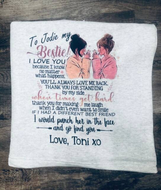 Custom Best Friend Gift, Personalized Blanket, Friends To My Bestie, You're Person, Ladies Gifts, Blankets