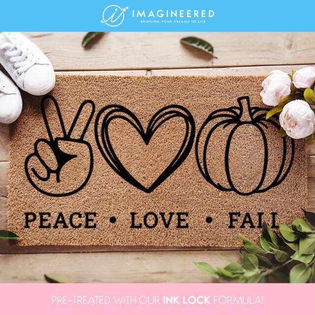Eat Drink & Be Thankful Seasonal Doormat - Thanksgiving Fall Welcome Housewarming Gift Thanks Giving Rug For Friends & Family - image 1