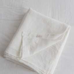 Natural Linen Flat Sheet - Organic Bedding For Cozy Sleep - Breathable, Softened Sheets All Seasons Eco-Friendly - thumbnail 4