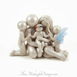 Handmade Family Of 5 Memorial Sculpture - Bespoke Keepsake - thumbnail 3
