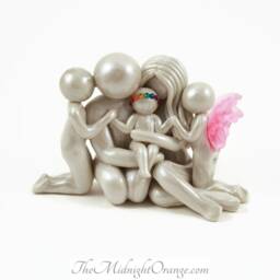 Handmade Family Of 5 Memorial Sculpture - Bespoke Keepsake - thumbnail 2