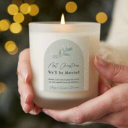 Fianc??e Christmas Candle Personalised Soy Wax Scented Gift - thumbnail 1