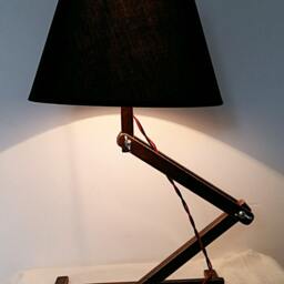 Flexible Lamp, Wooden Wooden Desktop Decorative Table Folding Dressing Light Wood - thumbnail 3