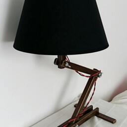 Flexible Lamp, Wooden Wooden Desktop Decorative Table Folding Dressing Light Wood - thumbnail 2