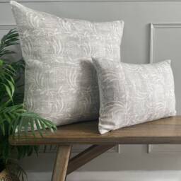Astrid - Pomegranate Print Linen Handmade Cushion Cover - The Brunswick Collection - thumbnail 2
